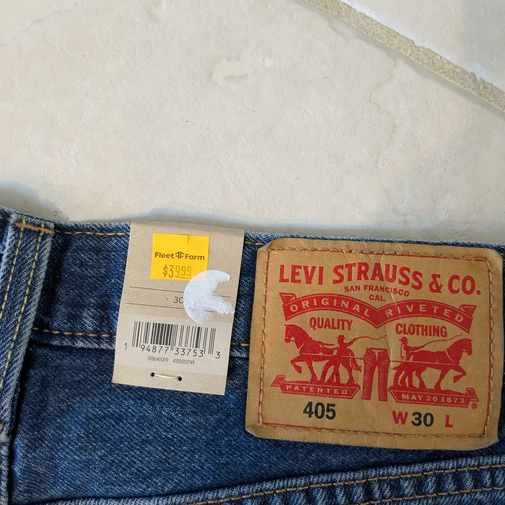 Levi's Dark Blue Jean Shorts - Picture 4 of 4